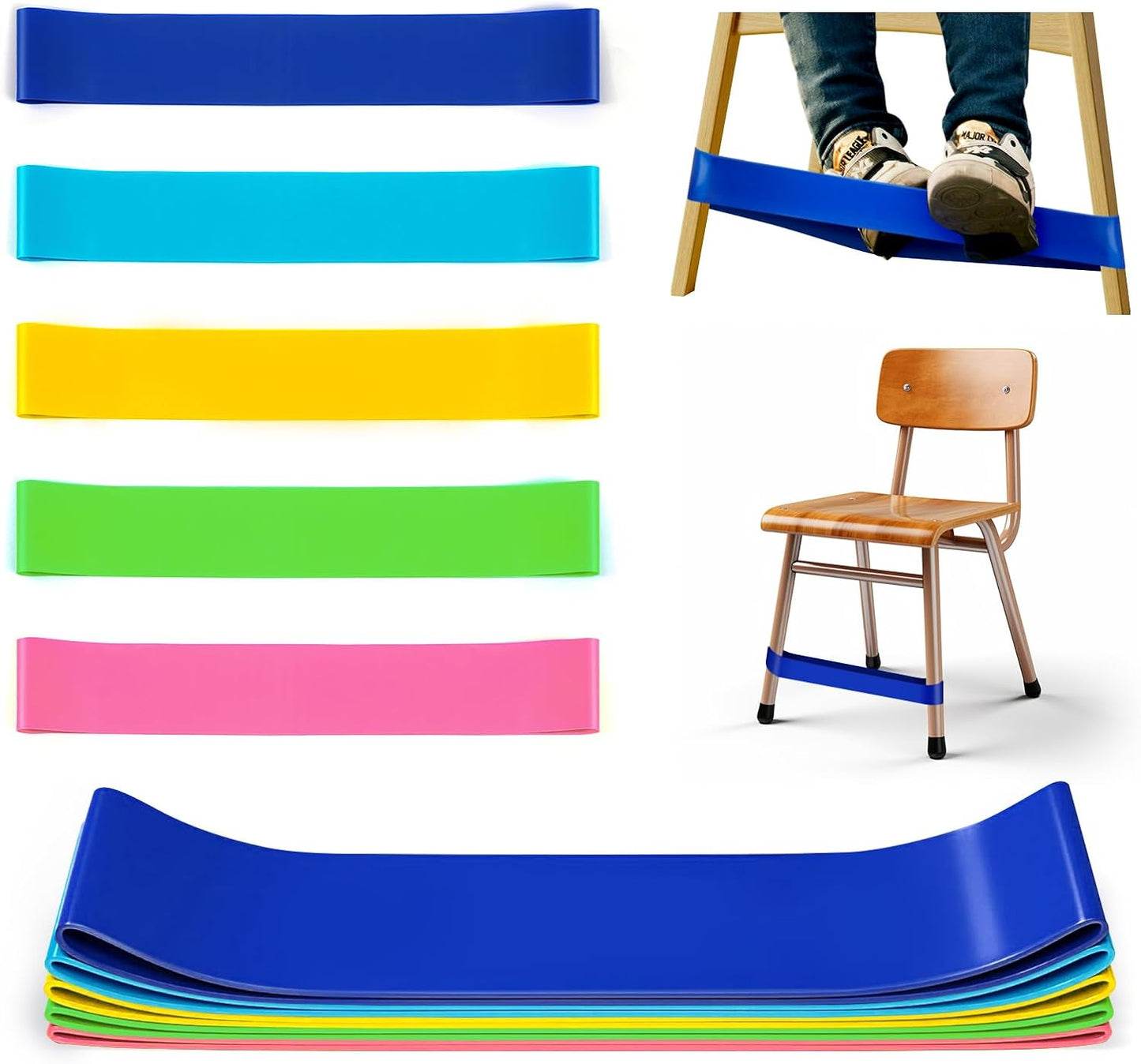 Bandas Elásticas para Silla | Apoyo en Sala de Clases para Niños con TDAH