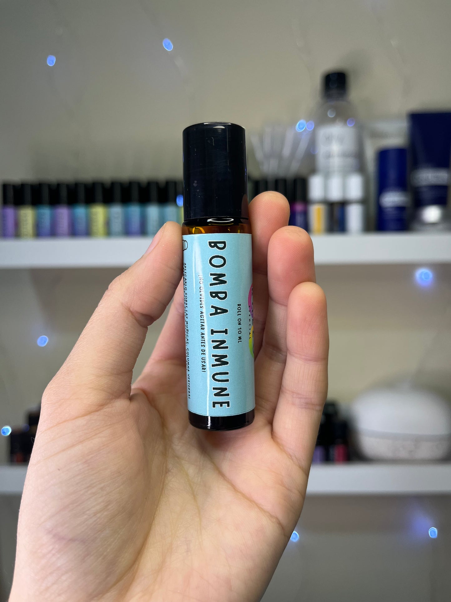 Roll on Bomba Inmune de 10 ml para fortalecer el sistema inmunológico. Apoyo natural para niños y adultos.