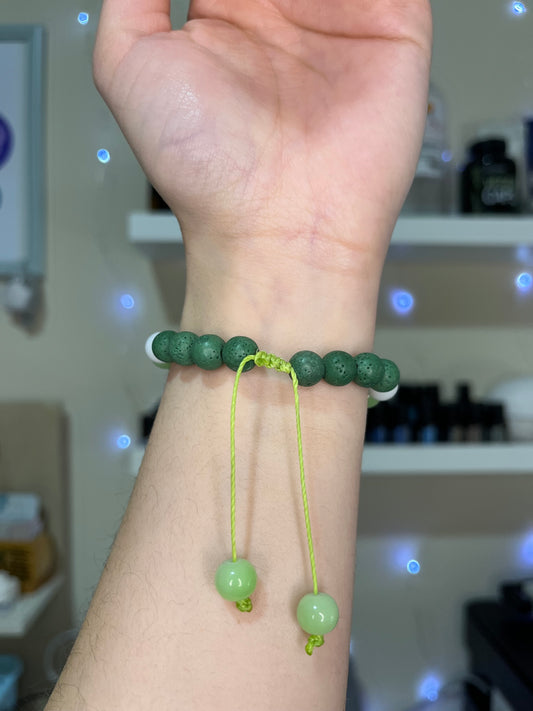 Pulsera Difusora Verde | Aromaterapia Portátil y Regulación Sensorial