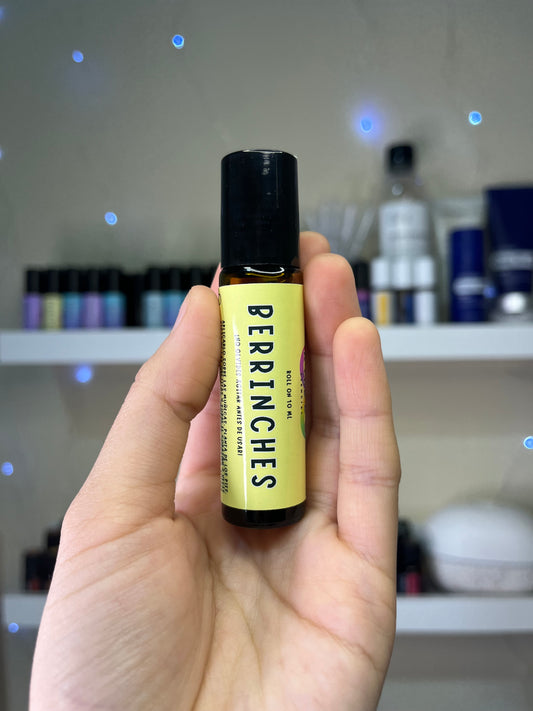 Roll on Berrinches de 10 ml para acompañar explosiones emocionales en niños o personas sin diagnóstico. Producto natural y respetuoso.