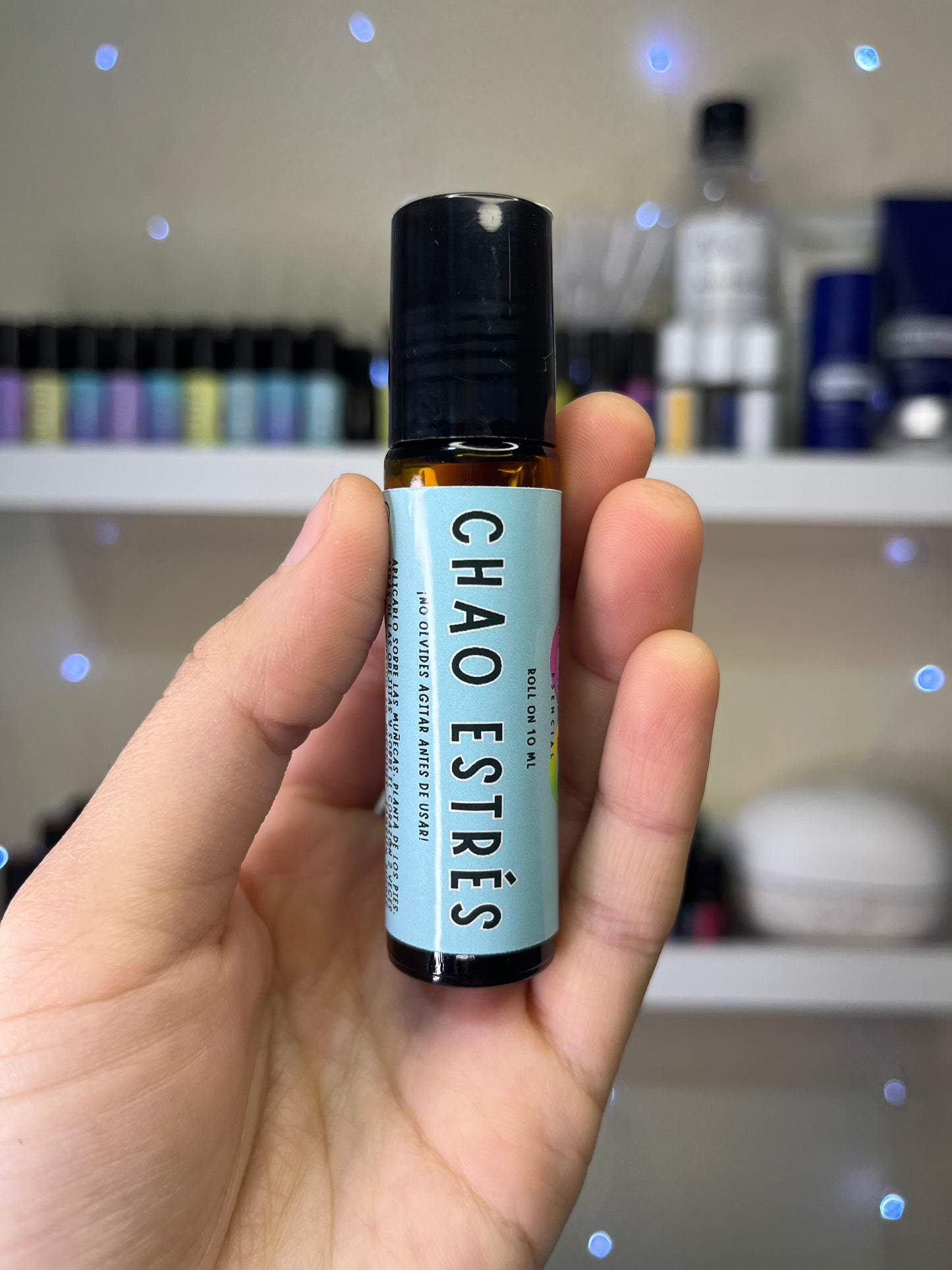 Roll-on Chao Estrés Adulto de 10 ml para calmar el estrés y recuperar la calma mental. Producto natural hecho en Chile.