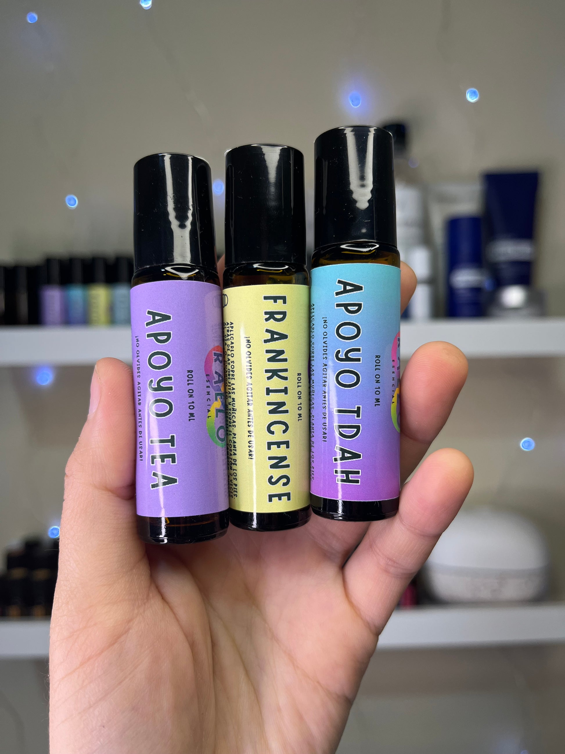 Kit Apoyo Neurodivergente con 3 rolll ones naturales: TDAH, TEA e Incienso. Regulación y concentración para personas neurodivergentes.