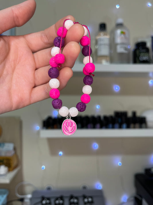 Pulsera Difusora Multicolor Rosa | Aromaterapia Portátil y Regulación Sensorial