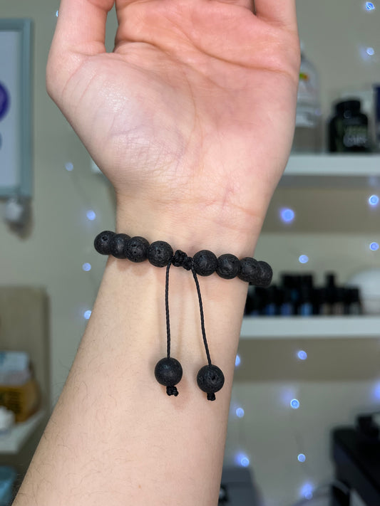 Pulsera Difusora Negra | Aromaterapia Portátil y Regulación Sensorial