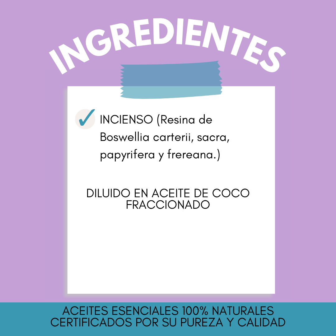 Roll on Frankincense (Incienso) | Apoyo para el Sistema Nervioso, Memoria y Equilibrio Emocional