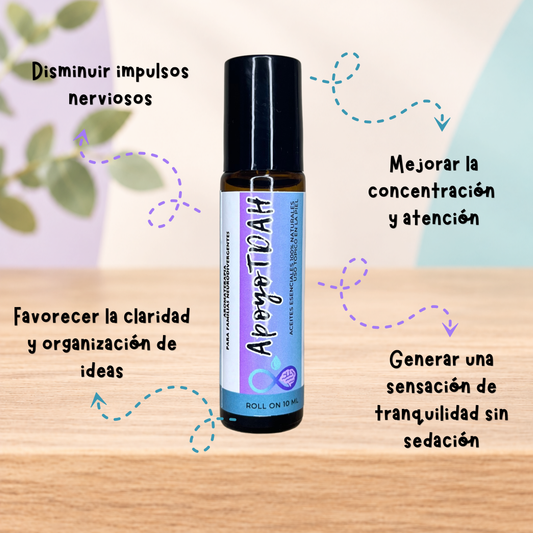 Roll on Apoyo TDAH | Concentración, Calma, Enfoque y Claridad Mental Natural
